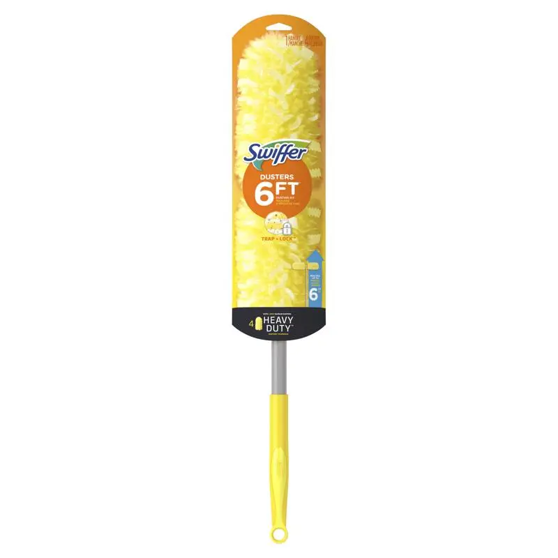 SWIFFER 360 Duster Kit 360 Heavy Duty Dusters Microfiber 20 W X 72 L Yellow 3700077326