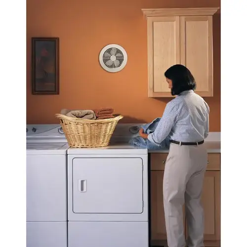 70 CFM 65 Sq. Ft. Coverage Area 6.0 Sones Wall Ventilator White 70 CFM 65 Sq. Ft. Coverage Area 6.0 Sones Wall Ventilator White