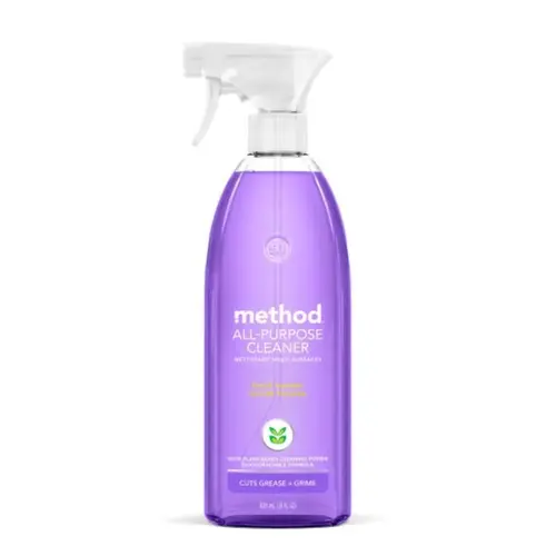 Cleaner, 28 oz Aerosol Can, Liquid, French Lavender, Clear Cleaner, 28 oz Aerosol Can, Liquid, French Lavender, Clear