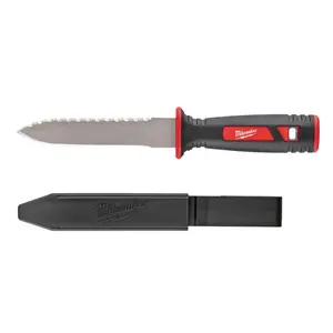 Milwaukee 48-22-1927 Serrated Duct Knife 11" Fixed Blade Red Red