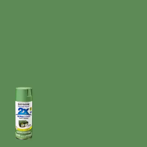 PAINTER'S Touch Satin Spray Paint, Satin, Leafy Green, 12 oz, Aerosol Can PAINTER'S Touch Satin Spray Paint, Satin, Leafy Green, 12 oz, Aerosol Can
