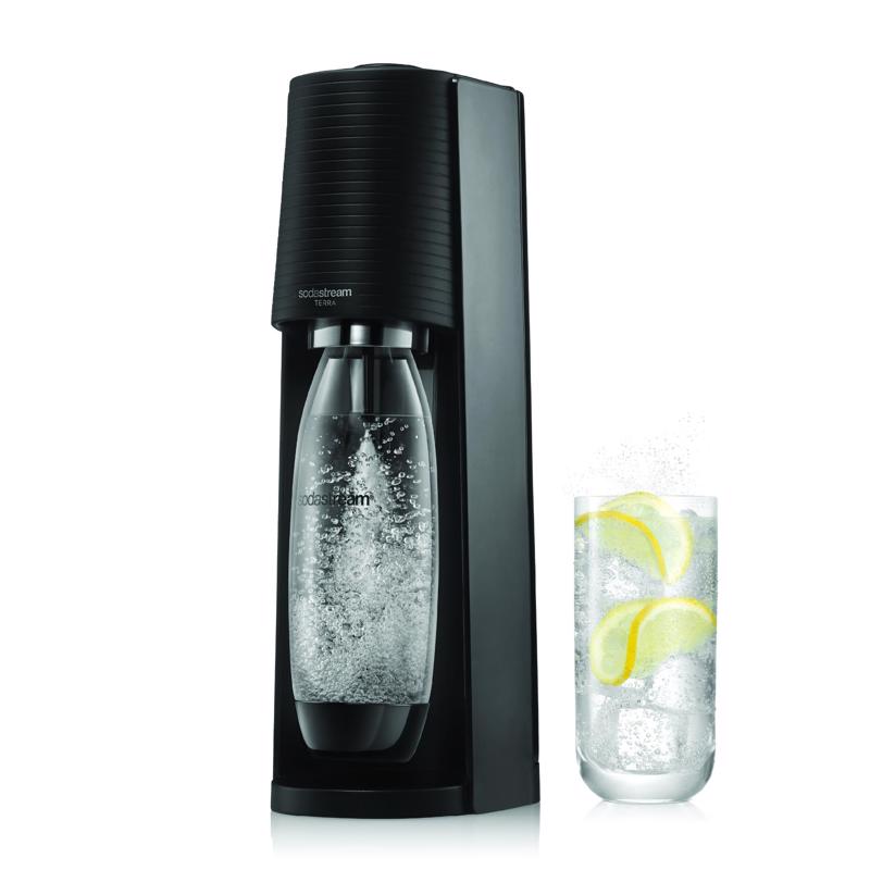SODASTREAM USA INC 1012811011 TERRA Series Sparkling Water Maker Kit, 1 L Bottle, Black