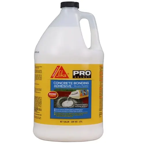 Concrete Bonding Adhesive Pro Select High Strength Acrylic 1 gal Milky White