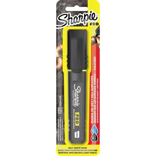 Pro Series Marker, Black - pack of 4