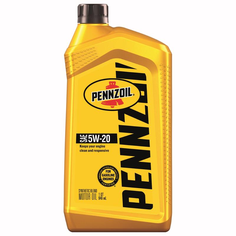 PENNZOIL 550035002 Motor Oil, 5W-20, 1 qt Bottle Amber