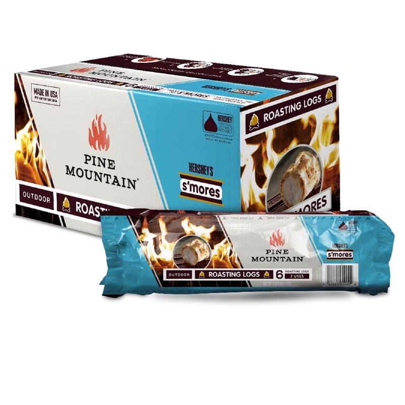 Pine Mountain 800-000-188 Roasting 1-Hour Fire Log - pack of 6