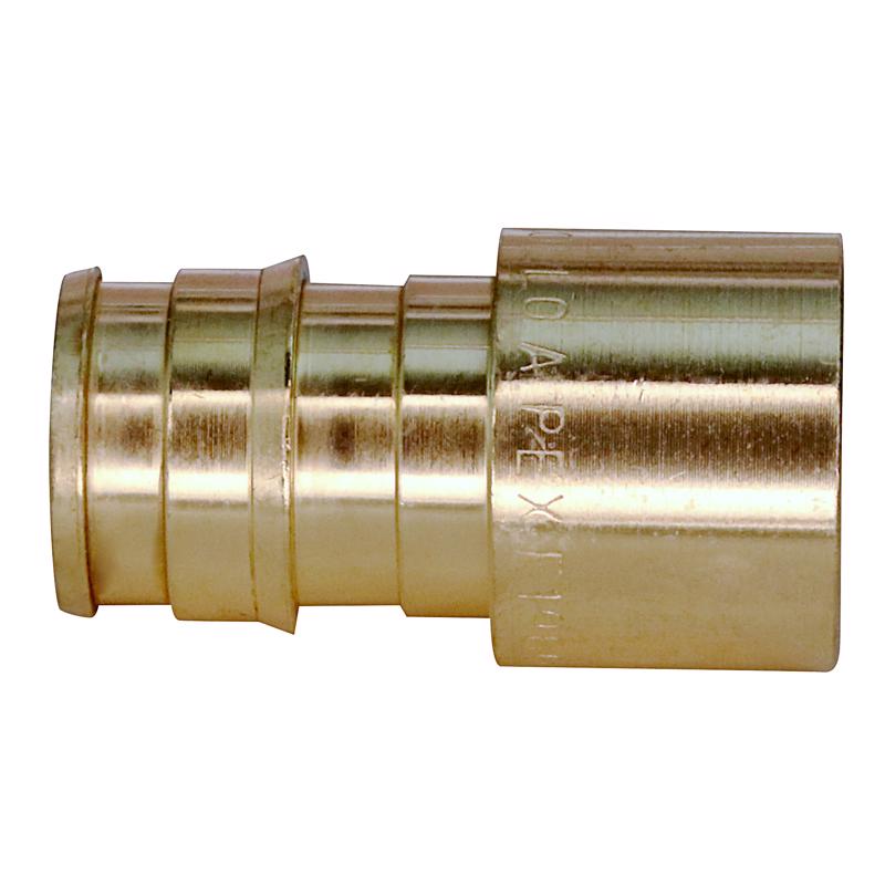 Apollo EPXFS1212 Pipe Adapter, 1/2 in, PEX-A Barb x Sweat, Brass, 200 psi Pressure