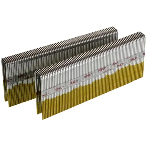 Heavy Wire Staples N-Series 7/16" W X 1-3/4" L 16 Ga. Medium Crown Gray Heavy Wire Staples N-Series 7/16" W X 1-3/4" L 16 Ga. Medium Crown Gray