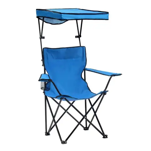 Folding Quad Chair Blue Canopy Folding Quad Chair Blue Canopy