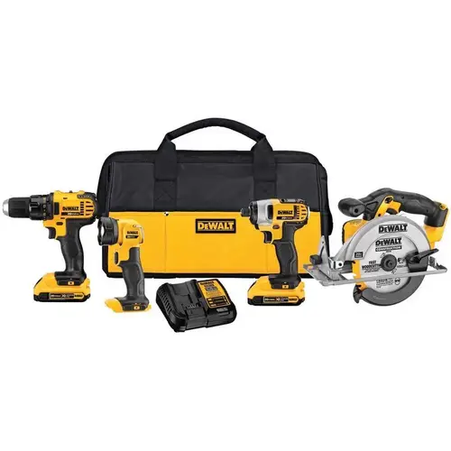 Combo Kit 20V MAX 20 V Cordless Brushed 4 Tool Combo Kit 20V MAX 20 V Cordless Brushed 4 Tool