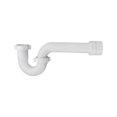 P-Trap 1-1/2" Slip in. X 1-1/2" D Slip PVC 1-1/4" White P-Trap 1-1/2" Slip in. X 1-1/2" D Slip PVC 1-1/4" White