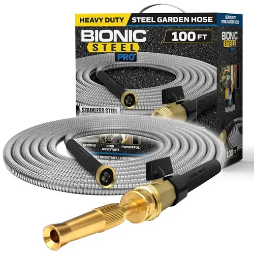 Garden Hose Pro 5/8" D X 100 ft. L Heavy Duty Commercial Grade Gray Gray Garden Hose Pro 5/8" D X 100 ft. L Heavy Duty Commercial Grade Gray Gray
