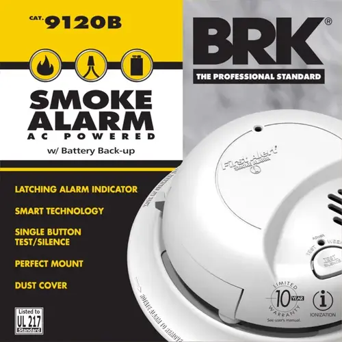 Smoke/Fire Detector Hard-Wired w/Battery Back-up Ionization Smoke/Fire Detector Hard-Wired w/Battery Back-up Ionization