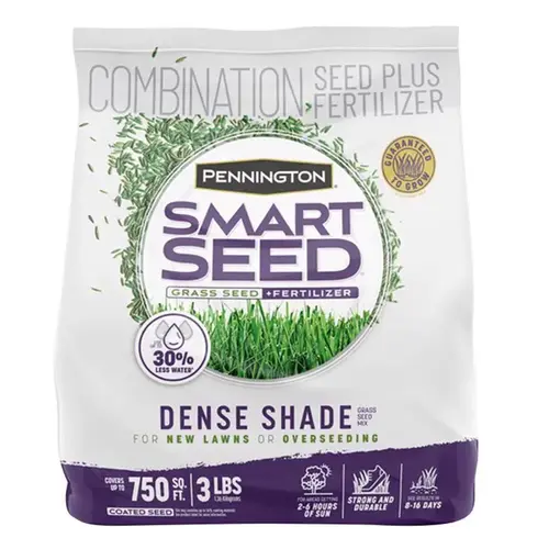 Grass Seed and Fertilizer Smart Seed Mixed Dense Shade 3 lb Grass Seed and Fertilizer Smart Seed Mixed Dense Shade 3 lb