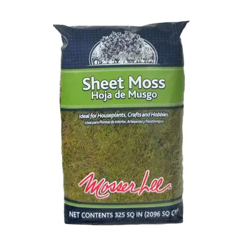 Sheet Moss Organic Green 325 sq in Green