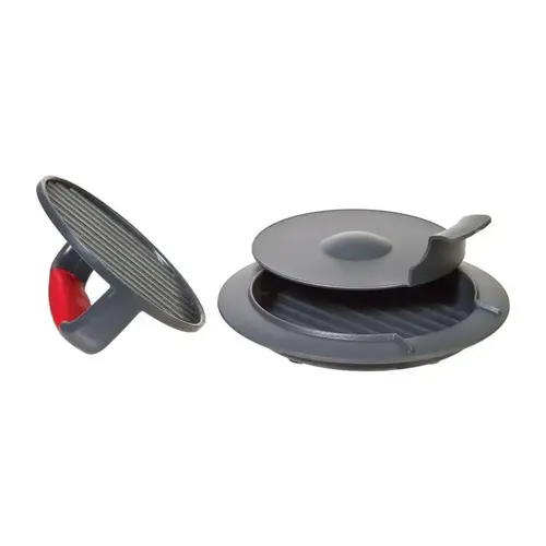 Burger Press Prepworks Gray/Red Plastic 1 Burger Gray/Red