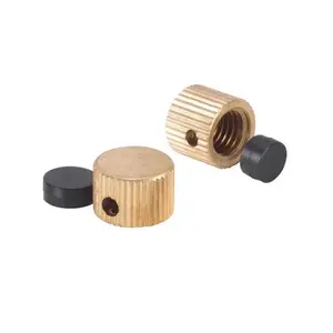 Homewerks VACCAPW2 Brass Drain Cap Set, Lead-Free, For Ball/Gate/Stop Valves, 2 Sizes with Gaskets Pair