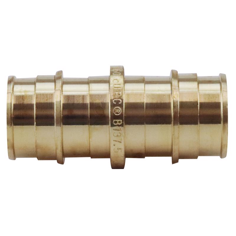 Apollo EPXC3434 ExpansionPEX Series Coupling, 3/4 in, Barb, Brass, 200 psi Pressure