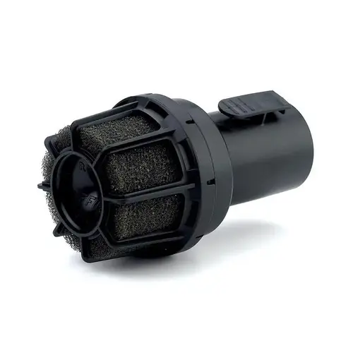 Air Diffuser and Muffler 4" L X 4" W X 2-1/2" D Black Air Diffuser and Muffler 4" L X 4" W X 2-1/2" D Black