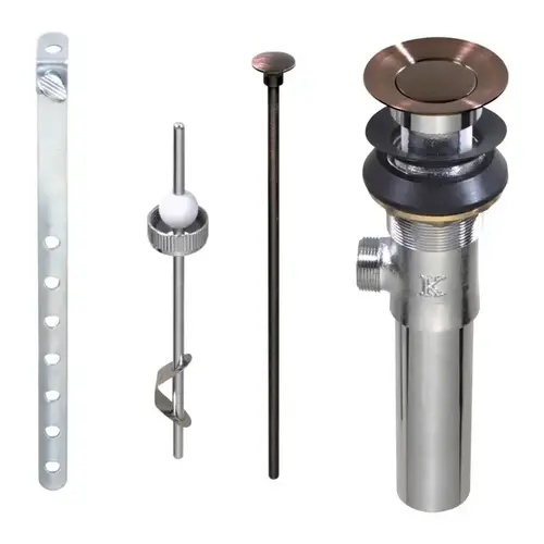 Lavatory Pop-Up Assembly, 1-1/4 in Connection, Brass, Venetian Bronze Lavatory Pop-Up Assembly, 1-1/4 in Connection, Brass, Venetian Bronze