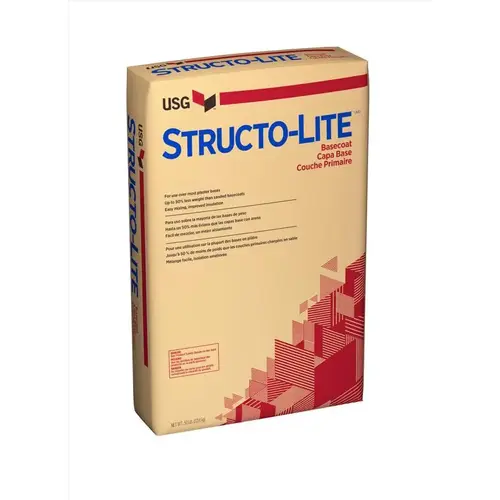 Basecoat Plaster STRUCTO-LITE White All Purpose 50 lb White