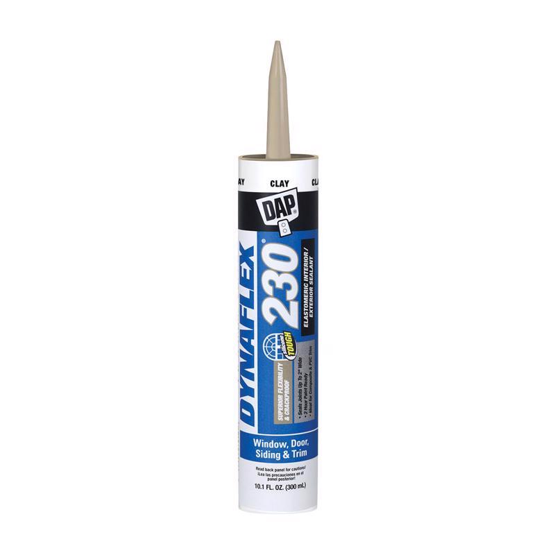DAP 18416 Premium Sealant, Clay, 1 day Curing, 40 to 100 deg F, 10.1 oz Cartridge