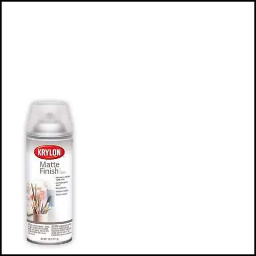 Finish Spray Coating Matte Finish Clear 11 oz Clear