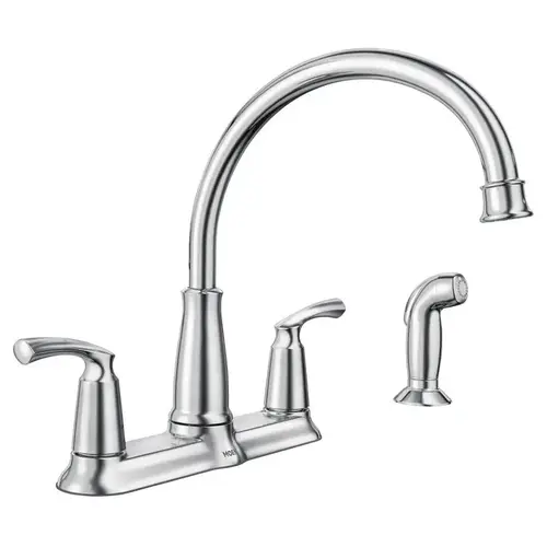 Kitchen Faucet Bexley Two Handle Chrome Side Sprayer Included Chrome Kitchen Faucet Bexley Two Handle Chrome Side Sprayer Included Chrome
