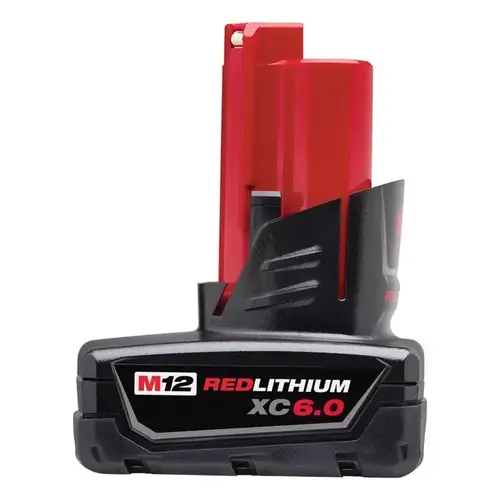 Battery Pack M12 RedLithium XC 6 Ah Lithium-Ion Black/Red Battery Pack M12 RedLithium XC 6 Ah Lithium-Ion Black/Red