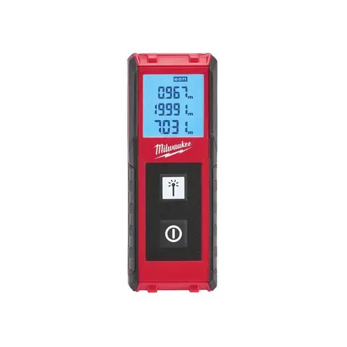 Laser Distance Meter 4" L X 1-1/2" W 65 ft. Red Red Laser Distance Meter 4" L X 1-1/2" W 65 ft. Red Red