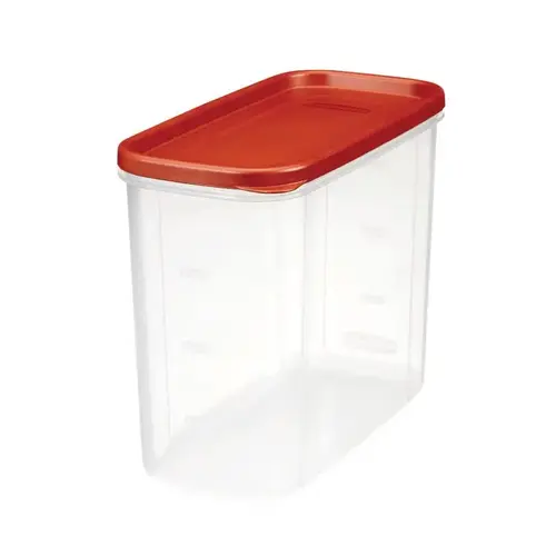 Food Storage Container 16 cups Clear/Red Clear/Red