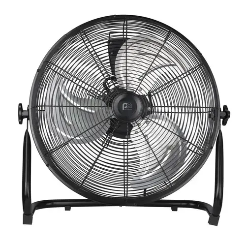 High Velocity Floor Fan 21.75" H X 18" D 3 speed Black High Velocity Floor Fan 21.75" H X 18" D 3 speed Black