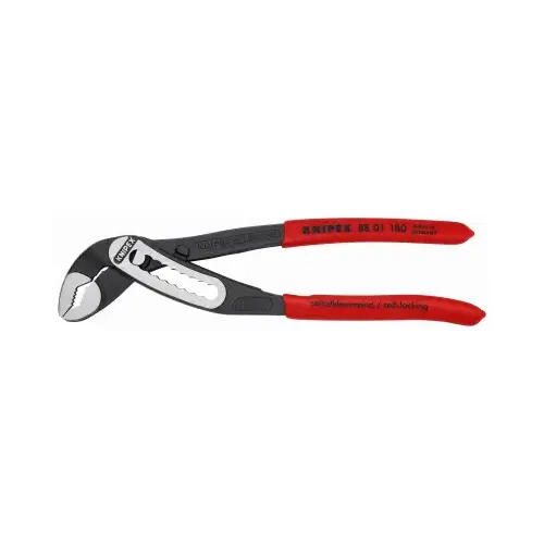 Water Pump Pliers Alligator 7.25" Chrome Vanadium Steel Red