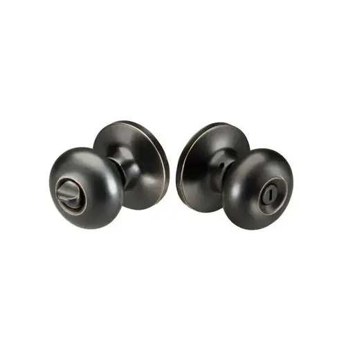 YE Edge Series Privacy Turn Button Lock with Sinclair Knob US10BP Oil Rubbed Bronze Permanent Finish YE Edge Series Privacy Turn Button Lock with Sinclair Knob US10BP Oil Rubbed Bronze Permanent Finish