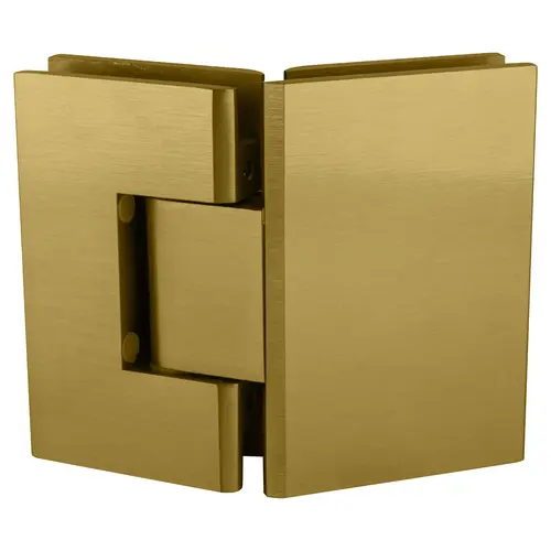 Satin Brass Vienna 045 Series 135 Degree Glass-to-Glass Hinge Satin Brass Vienna 045 Series 135 Degree Glass-to-Glass Hinge