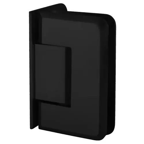 Matte Black Pinnacle 044 Series Wall Mount Offset Back Plate Hinge