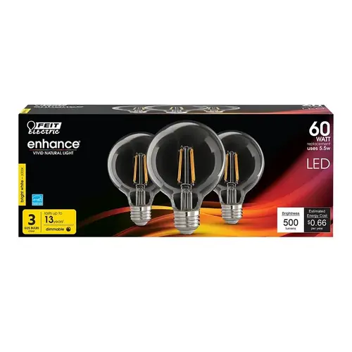 BULB LT LED FIL CLR BW 3K 60W - pack of 3 BULB LT LED FIL CLR BW 3K 60W - pack of 3