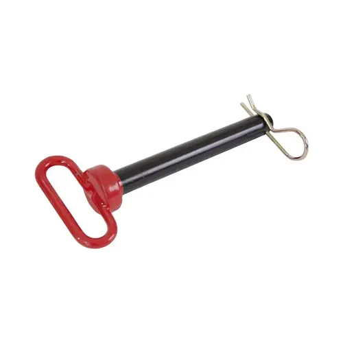 Koch Hitch Pin, 1-1/2 in Dia Pin, 8-1/2 in L Usable, 5 Grade, HCS, Vinyl-Coated Koch Hitch Pin, 1-1/2 in Dia Pin, 8-1/2 in L Usable, 5 Grade, HCS, Vinyl-Coated