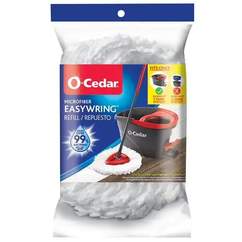 Mop Refill EasyWring 12" Spin Microfiber White Mop Refill EasyWring 12" Spin Microfiber White