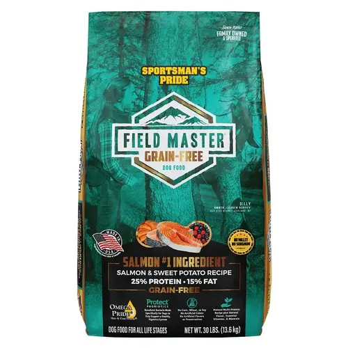 Field Master Grain-Free Dry Dog Food, Salmon & Sweet Potato, 30 Lbs. Field Master Grain-Free Dry Dog Food, Salmon & Sweet Potato, 30 Lbs.