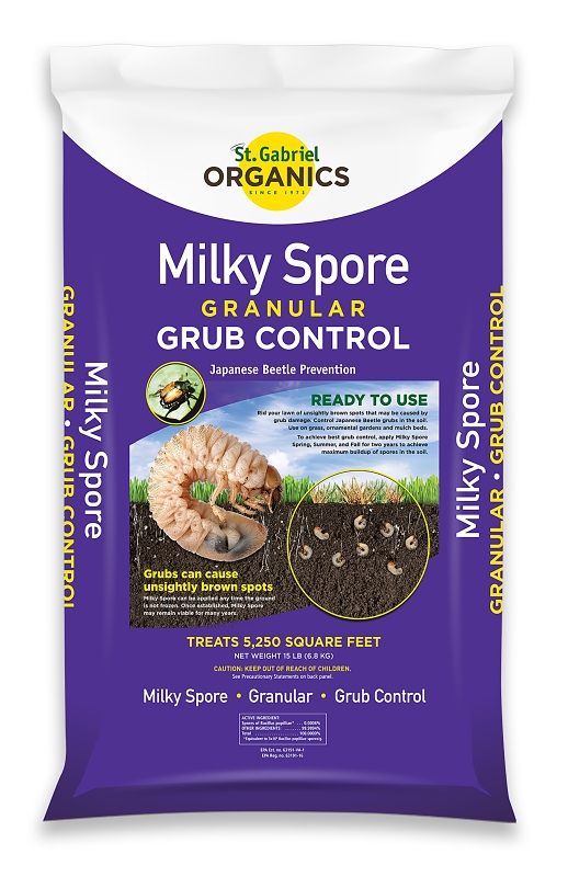 St. Gabriel Organics 80015-4 Milky Spore Grub Control Spreader Mix