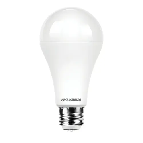 Sylvania 3-Way LED Bulb, A21 Lamp, 50, 100, 150 W Equivalent, E26 Medium Lamp Base, Non-Dimmable, Daylight Sylvania 3-Way LED Bulb, A21 Lamp, 50, 100, 150 W Equivalent, E26 Medium Lamp Base, Non-Dimmable, Daylight
