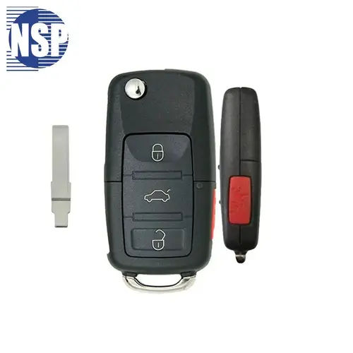 4-BTN L,U,P,T FLIP KEY - FCC: 1J0-959-756-DC/AM 4-BTN L,U,P,T FLIP KEY - FCC: 1J0-959-756-DC/AM