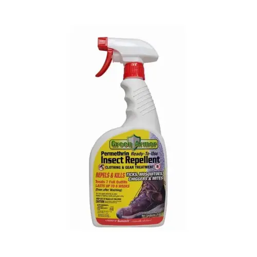 Permethrin Insect Repellent Spray, Kills Ticks & Mosquitos, 1 Qt. Ready to Use