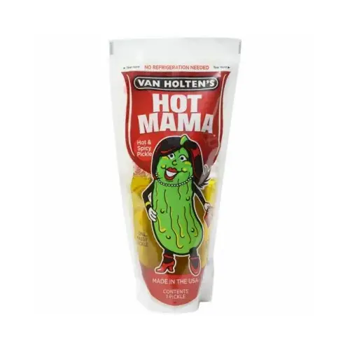 Hot Mama Series HOTP12 Jumbo Pickle, 13.2 oz Pouch Hot Mama Series HOTP12 Jumbo Pickle, 13.2 oz Pouch