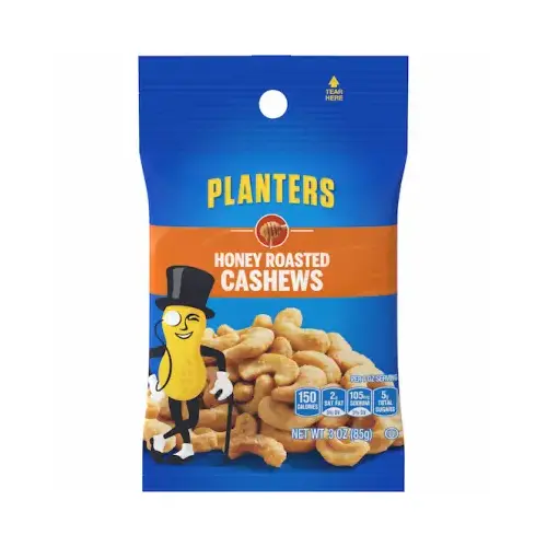 Honey Roasted Cashews, 3 oz. - pack of 12 Honey Roasted Cashews, 3 oz. - pack of 12