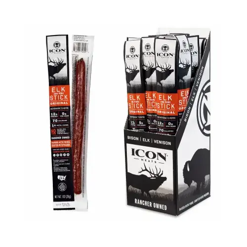 Icon Meats Elk Stick, Original, 1 oz, Box Icon Meats Elk Stick, Original, 1 oz, Box