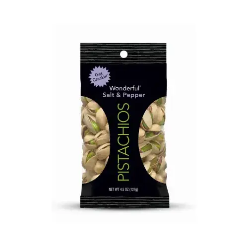 Pistachios, Salt & Pepper, 4.5 oz. Pistachios, Salt & Pepper, 4.5 oz.