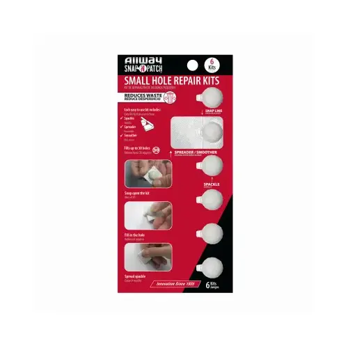 Snap N Patch Dry Wall Hole Repair Kit, Up to 30 Holes