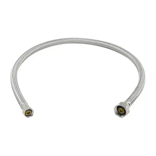 Braided Polymer Faucet Supply Line With COP To Valve 20" Silver Braided Polymer Faucet Supply Line With COP To Valve 20" Silver